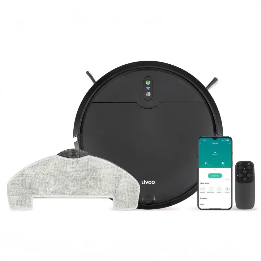Aspirateur robot laveur connecté