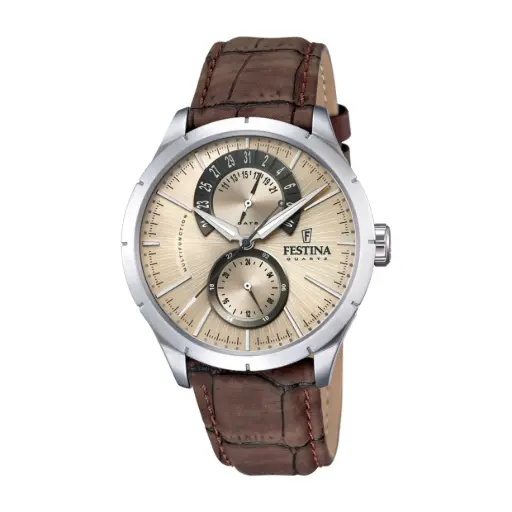 [FMN165739] Montre Festina en cuir marron