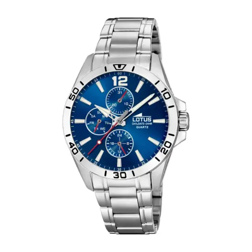 [GLOM188121] Montre homme, bracelet acier Lotus